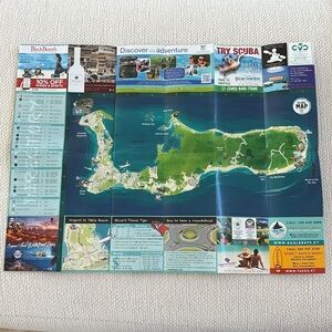 Grand cayman island foldable map 🗺️